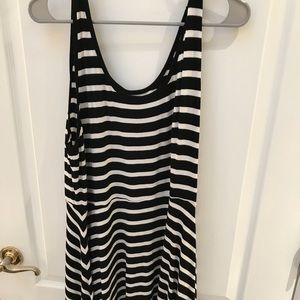 Black and White Skater Dress
